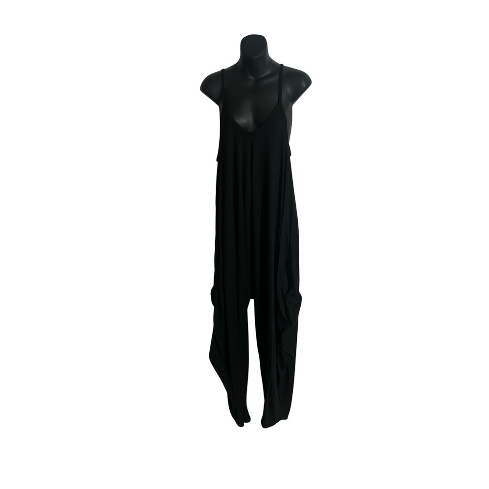 Three Bird Nest Black Jumpsuit Boho Festival Size medium